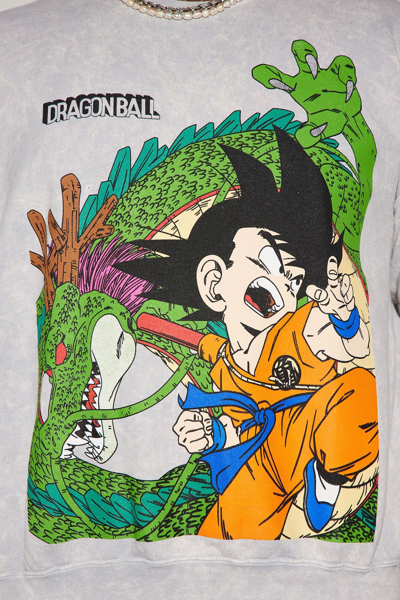 Dragon Ball Crew Neck Sweater - Heather Grey sold by Fashion Nova product image thumbnail 8