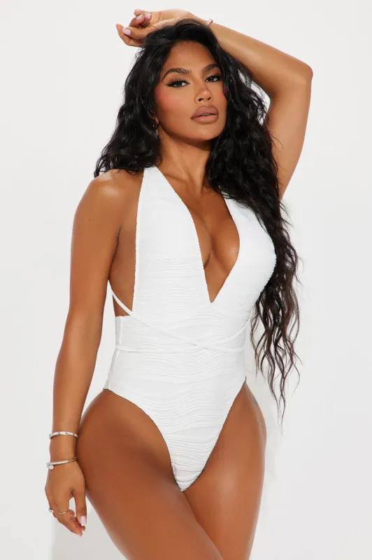 Nathalie 1 Piece Swimsuit - White sold by Fashion Nova