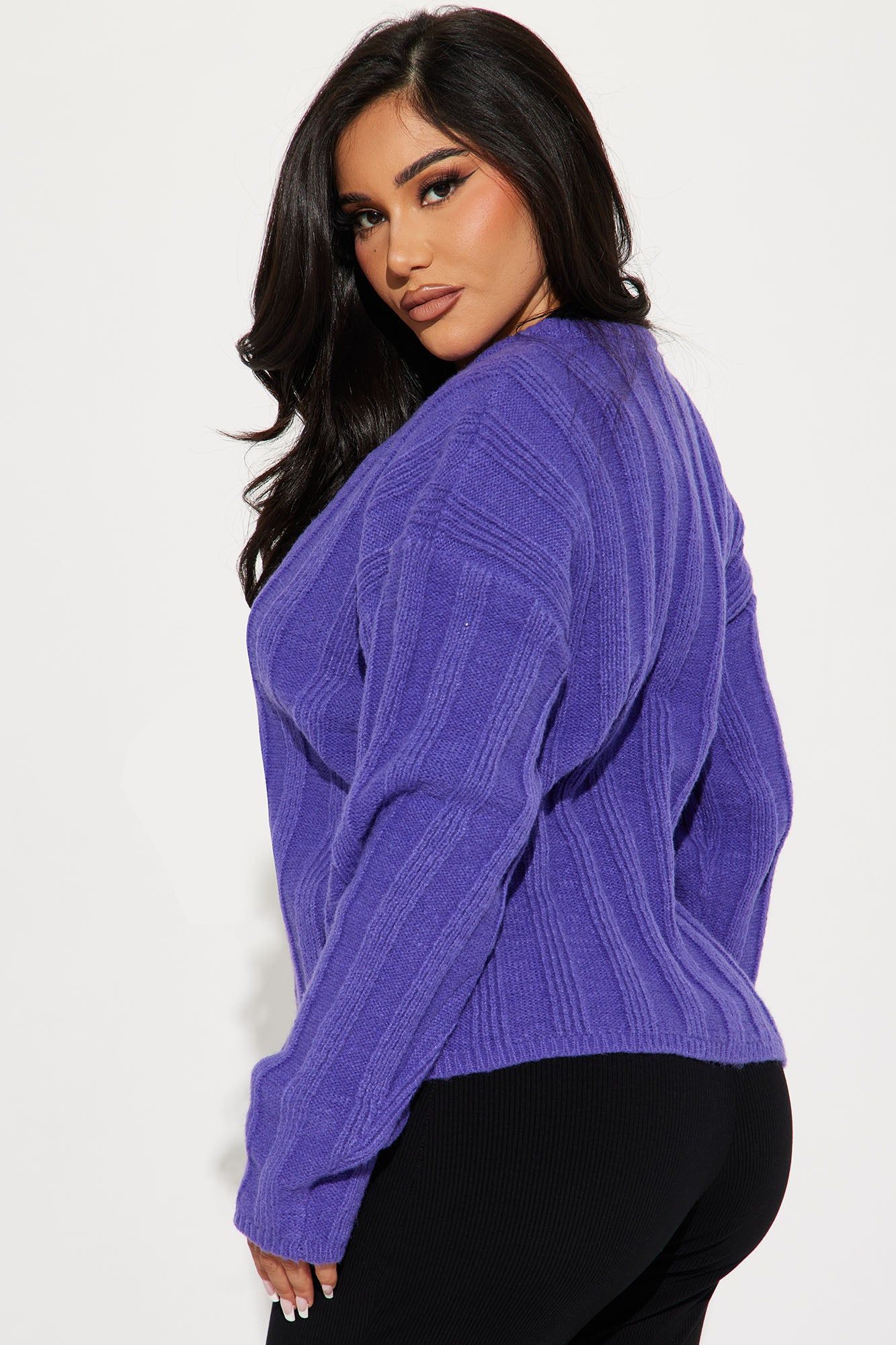 Out And About Sweater - Purple sold by Fashion Nova product image thumbnail 3