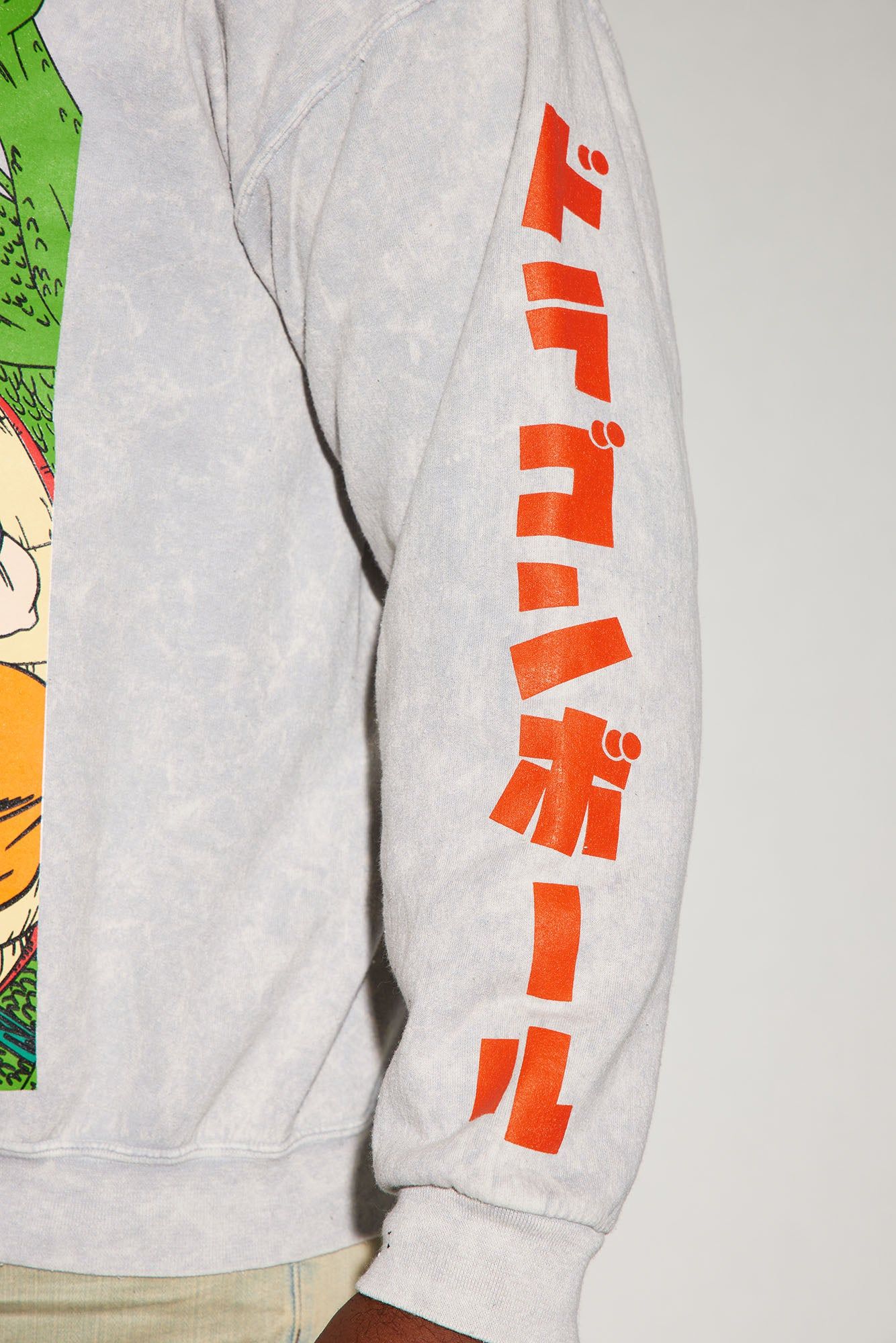 Dragon Ball Crew Neck Sweater - Heather Grey sold by Fashion Nova product image thumbnail 9