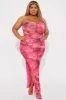 Teyana Mesh Maxi Dress - Pink sold by Fashion Nova