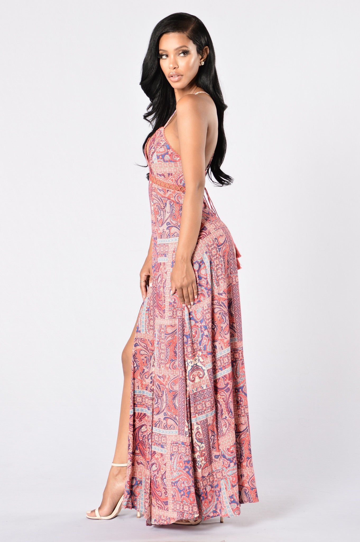 Going Somewhere? Maxi Dress - Pink sold by Fashion Nova product image thumbnail 3