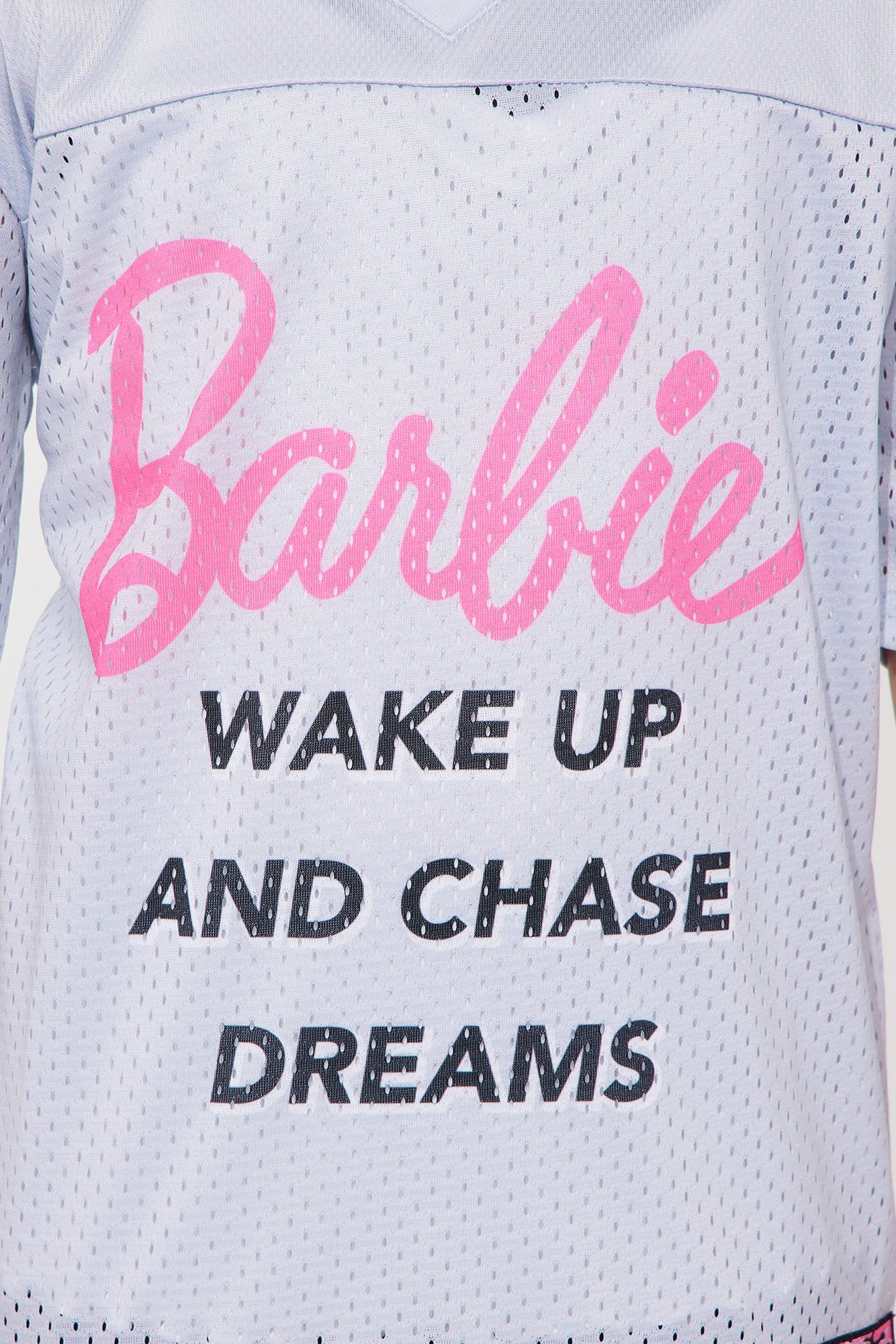 Mini Barbie Wake Up And Chase Dreams Tee - Silver sold by Fashion Nova product image thumbnail 3