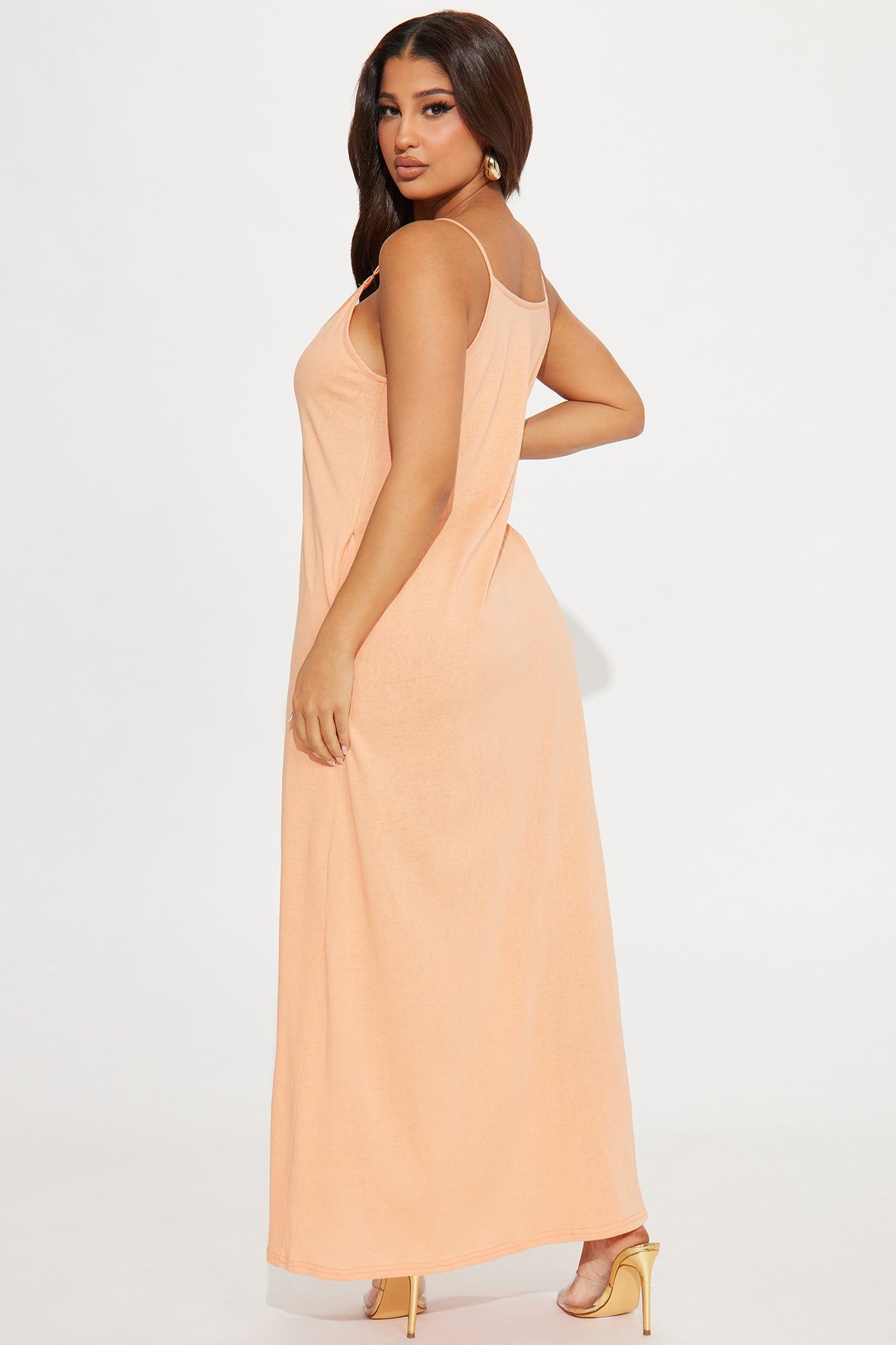 Sophia Flowy Maxi Dress - Orange sold by Fashion Nova product image thumbnail 3