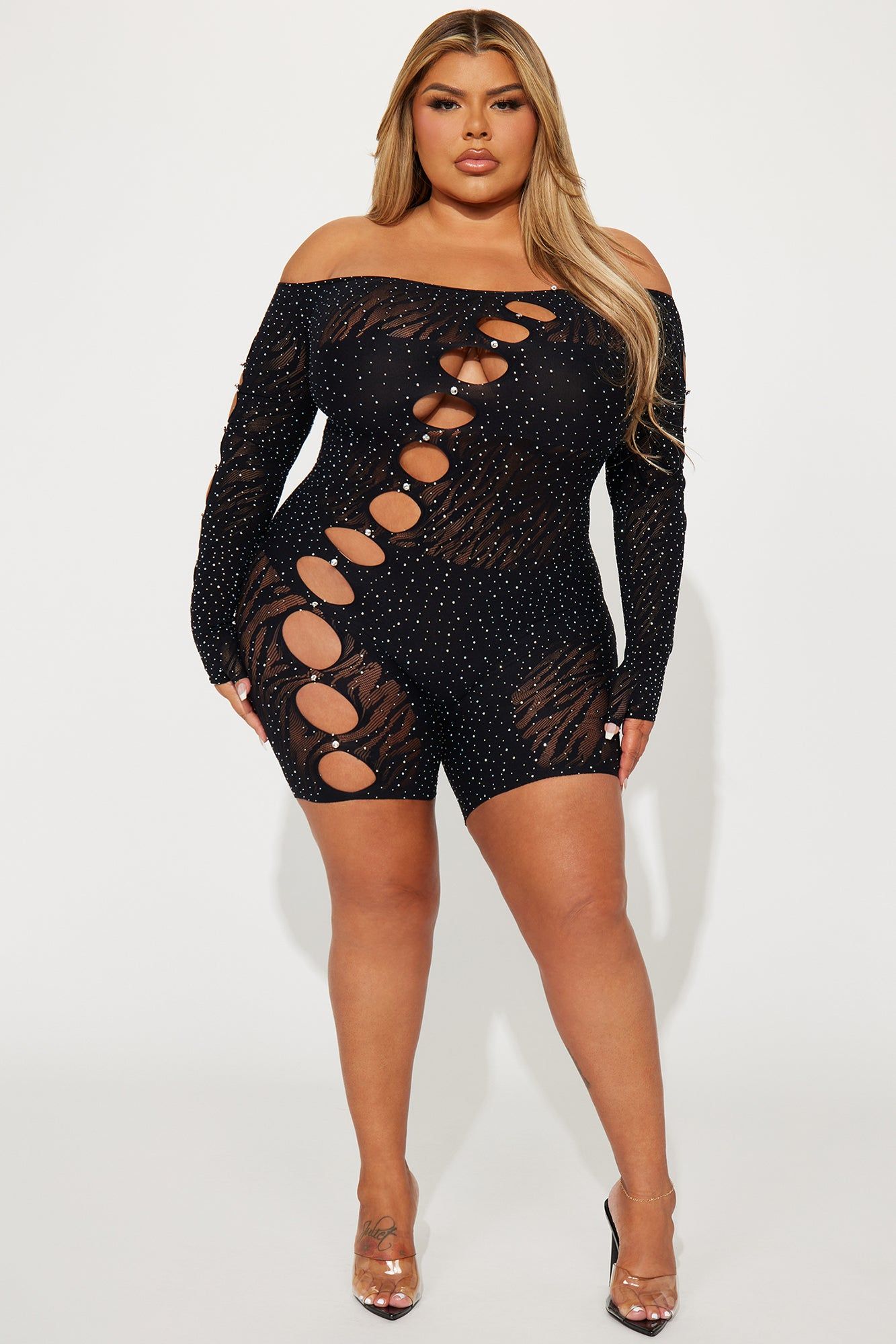 Out Of Touch Seamless Romper - Black sold by Fashion Nova product image thumbnail 5