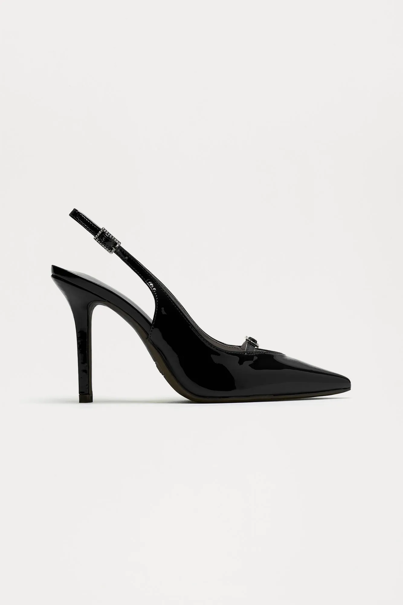 Elyna Slingback Pumps - Black sold by Fashion Nova