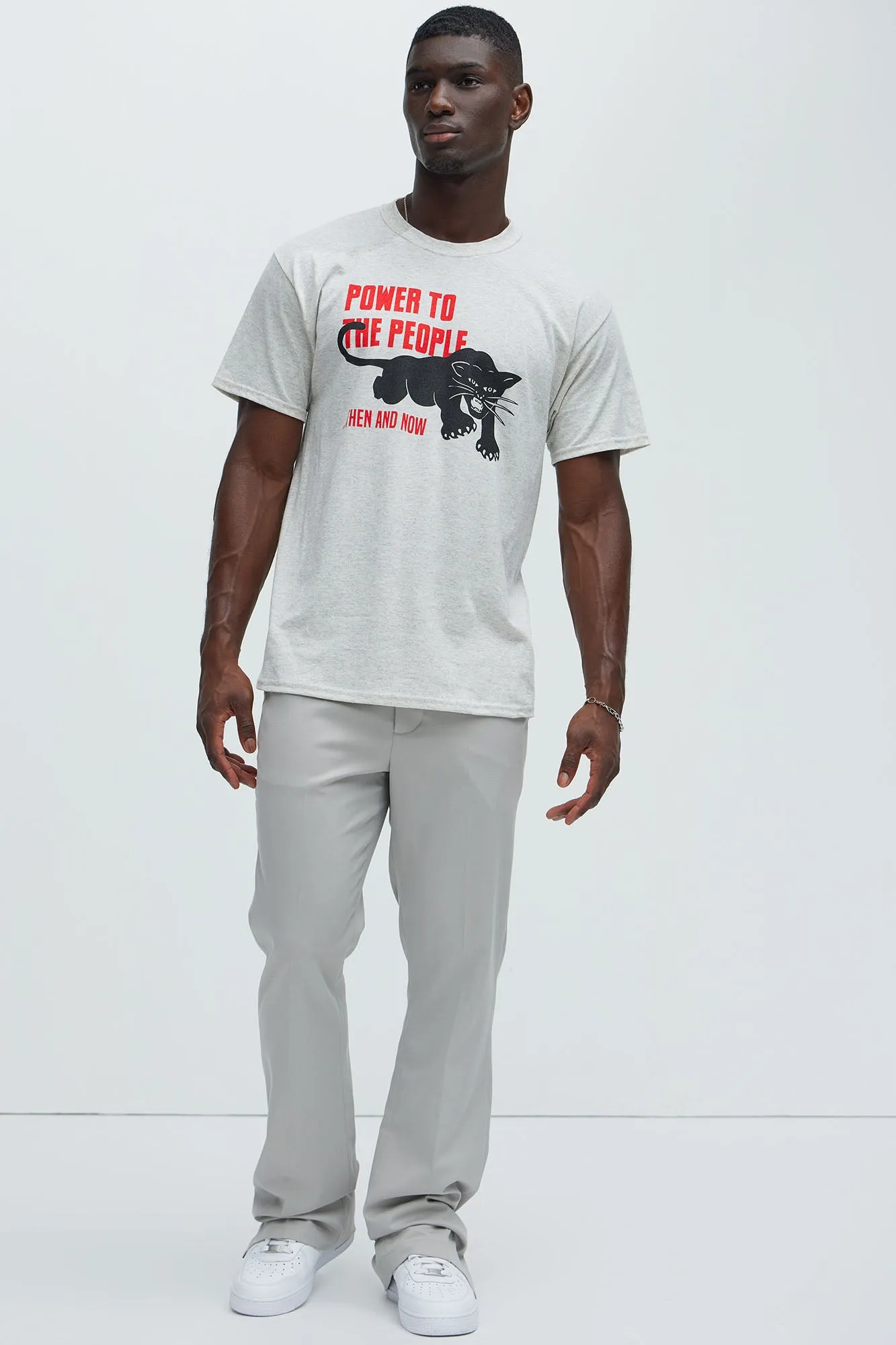 Power Of The People Then And Now Short Sleeve Tee - Oatmeal sold by Fashion Nova product image thumbnail 2