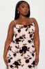 Rose Chiffon Maxi Dress - Pink/combo sold by Fashion Nova