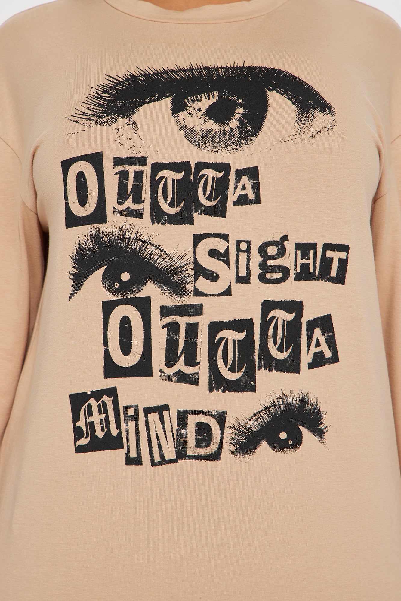 Outta Sight Outta Mind Biker Short Set - Taupe sold by Fashion Nova product image thumbnail 3