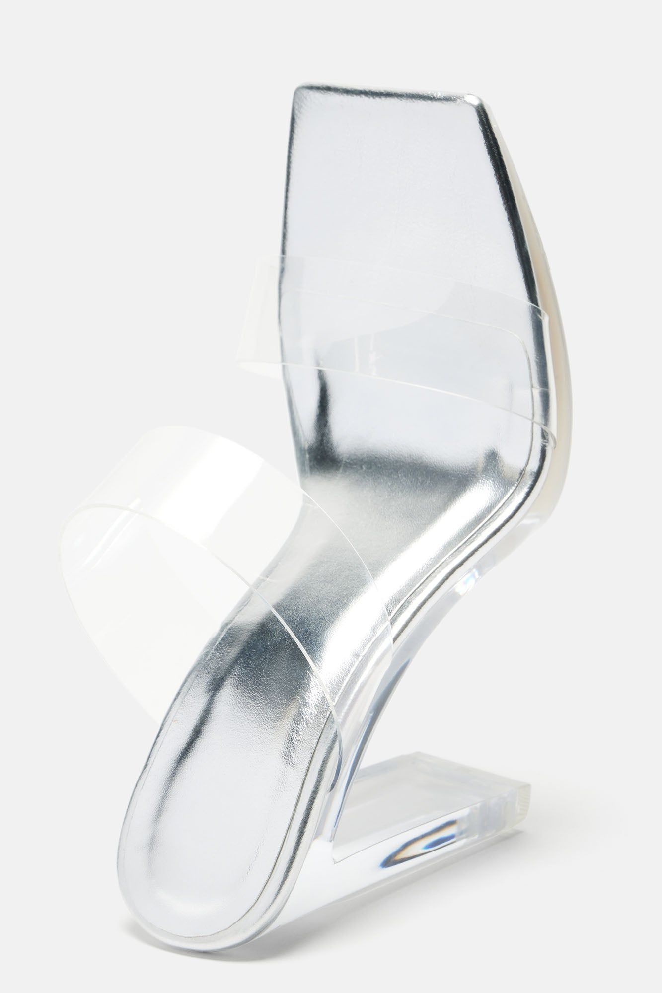 Level You Up Heeled Sandals - Silver sold by Fashion Nova product image thumbnail 3