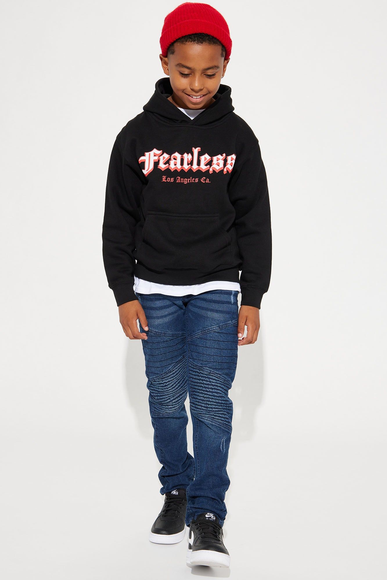 Mini Fearless Hoodie - Black sold by Fashion Nova product image thumbnail 3