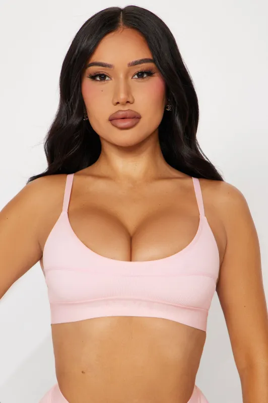 Chill Vibe Seamless Scoop Bralette - Pink sold by Fashion Nova