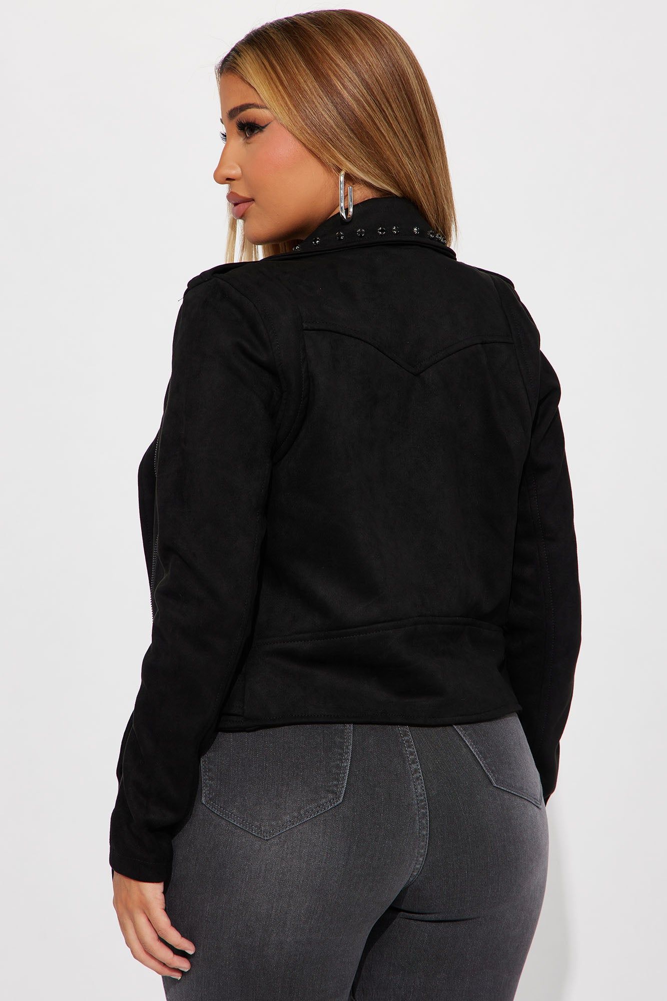 Good Times Only Moto Jacket - Black sold by Fashion Nova product image thumbnail 3