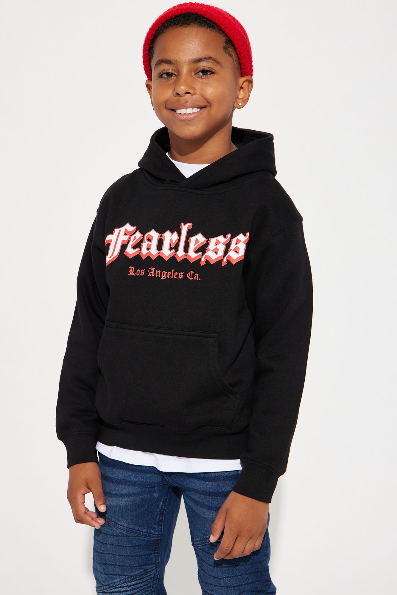 Mini Fearless Hoodie - Black sold by Fashion Nova product image thumbnail 2