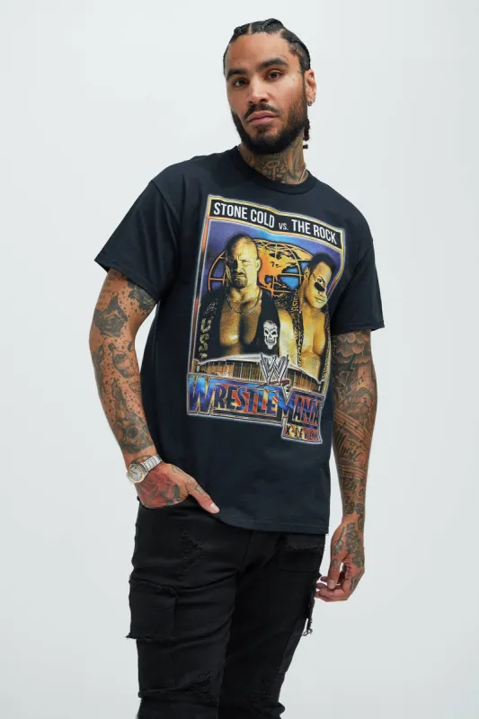 WWE WrestleMania X-Seven Short Sleeve Tee - Black sold by Fashion Nova