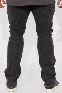 Hit That Pill Stacked Skinny Flare Jeans - Black Wash sold by Fashion Nova