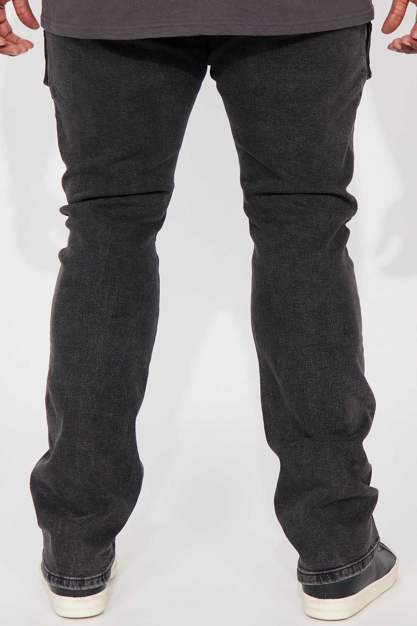 Hit That Pill Stacked Skinny Flare Jeans - Black Wash sold by Fashion Nova product image thumbnail 8