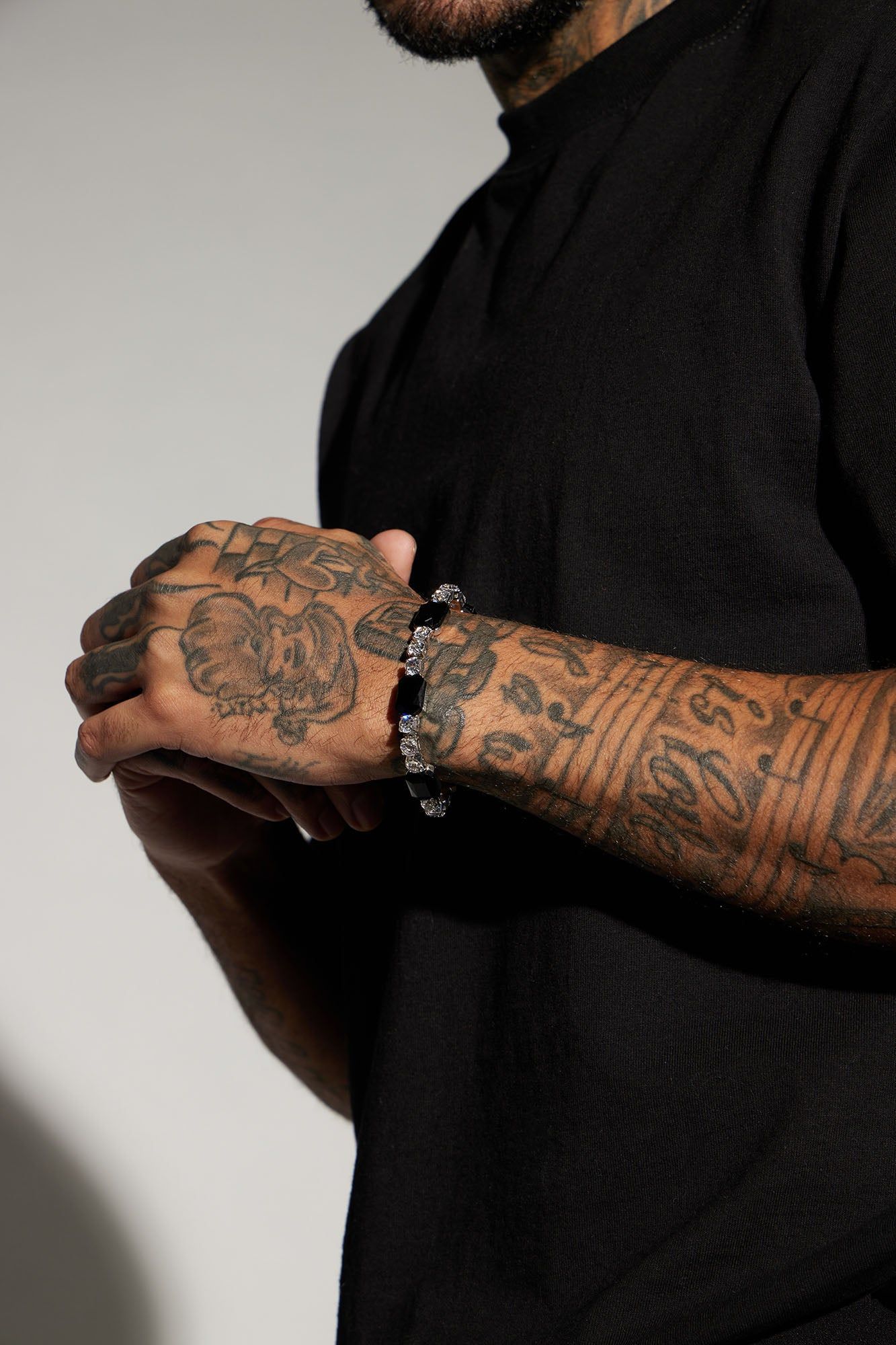 Gemmed Out Bracelet - Silver/Black sold by Fashion Nova product image thumbnail 2