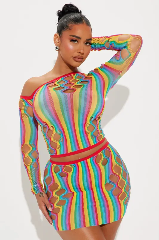 Ready For The Night Mini Skirt Set - Multi Color sold by Fashion Nova