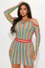 Ready For The Night Mini Skirt Set - Multi Color sold by Fashion Nova