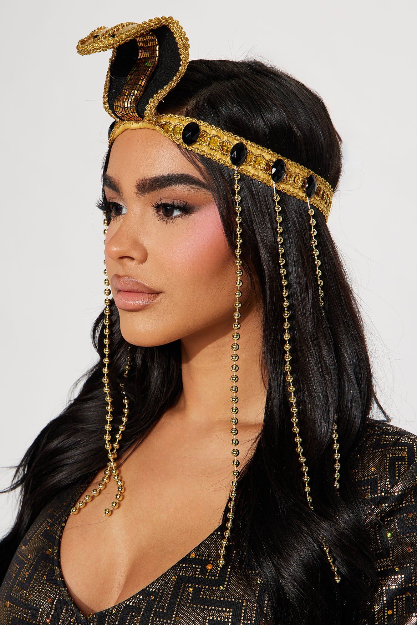 Queen Cleo 3 Piece Costume Set - Black/Gold sold by Fashion Nova product image thumbnail 3