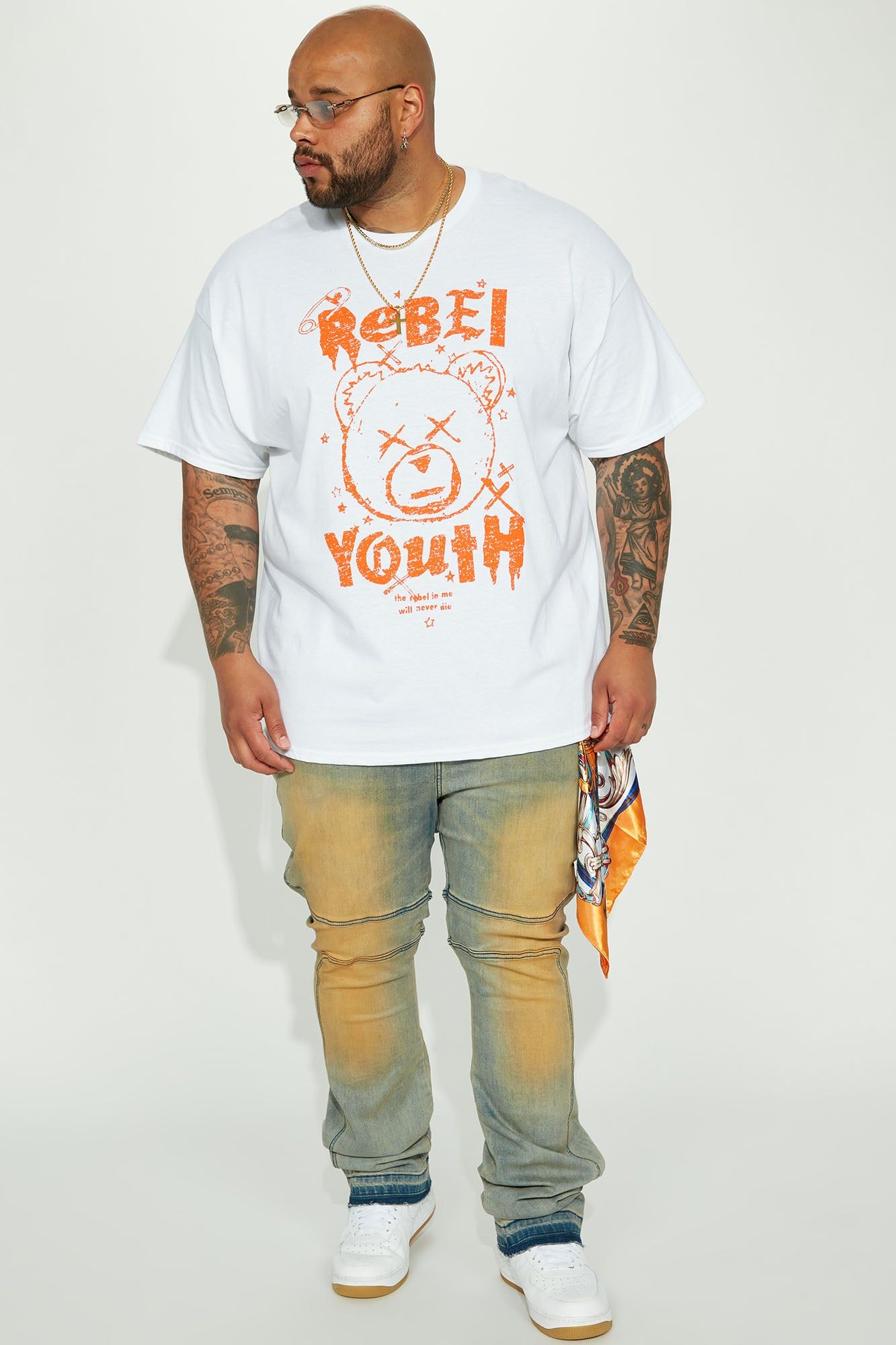 Rebelled Youth Short Sleeve Tee - White sold by Fashion Nova product image thumbnail 5