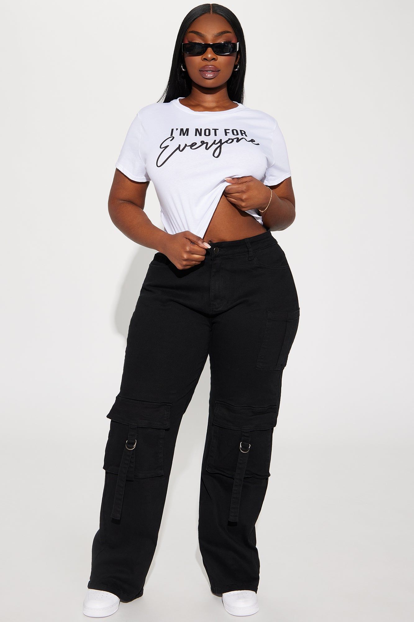 Winning Times Wide Leg Cargo Pant - Black sold by Fashion Nova product image thumbnail 5
