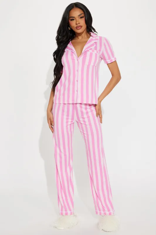 Sleepy Dreams PJ Pant Set - Pink sold by Fashion Nova