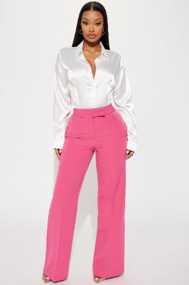 Tory Flare Leg Trouser - Fuchsia sold by Fashion Nova