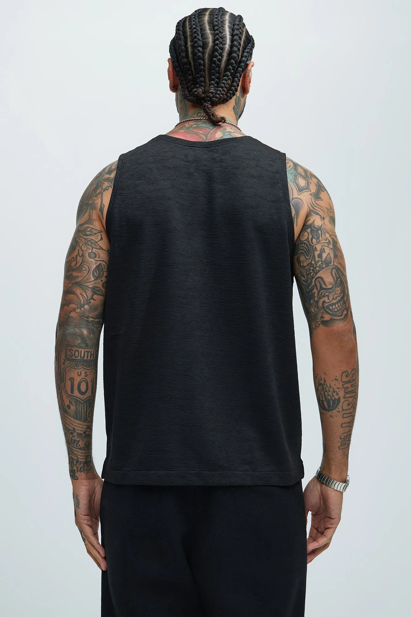 Blaze Textured Tank - Black sold by Fashion Nova product image thumbnail 4