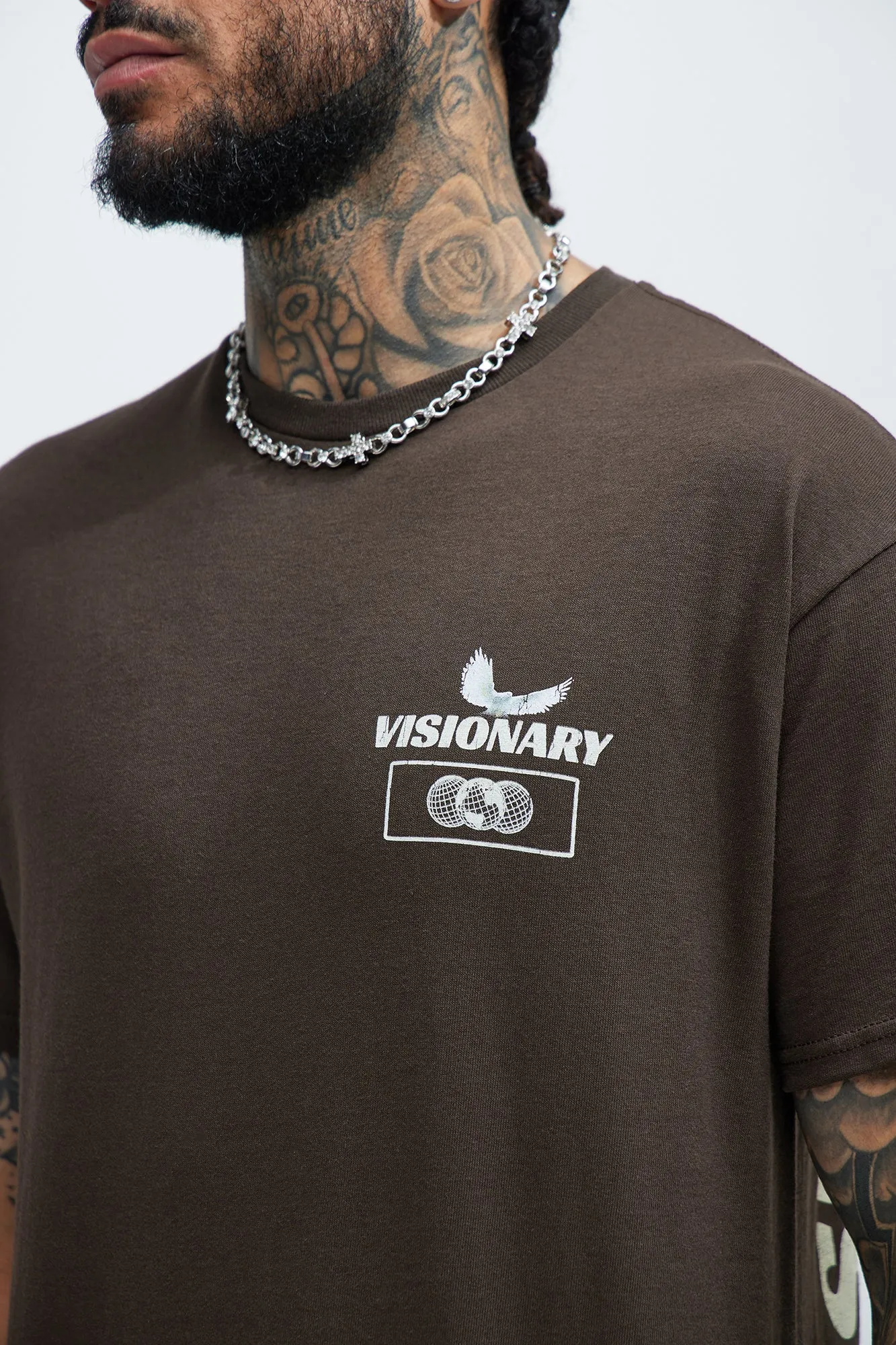 Head In The Clouds Short Sleeve Tee - Chocolate sold by Fashion Nova product image thumbnail 3