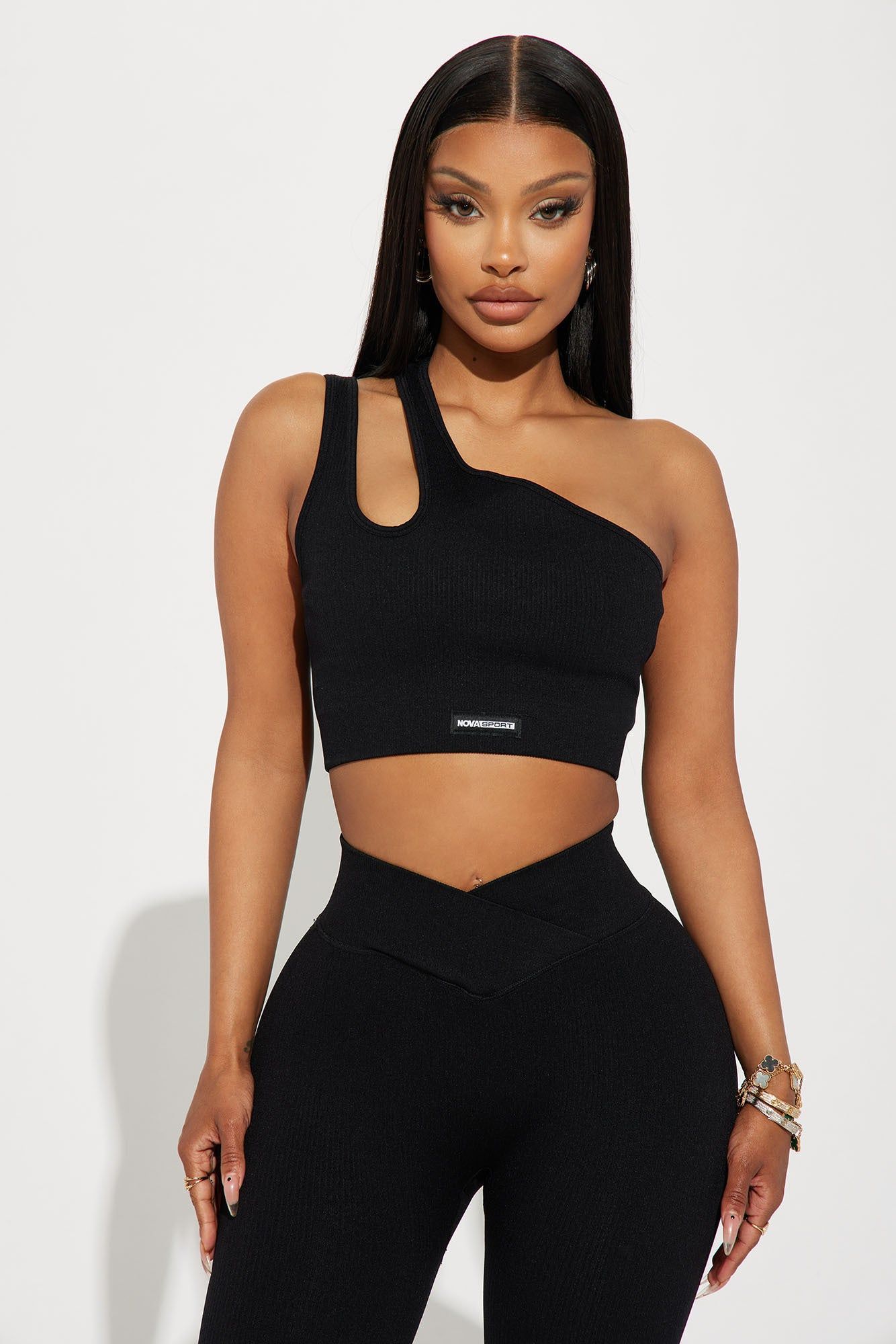Namaste Seamless Sports Bra - Black sold by Fashion Nova