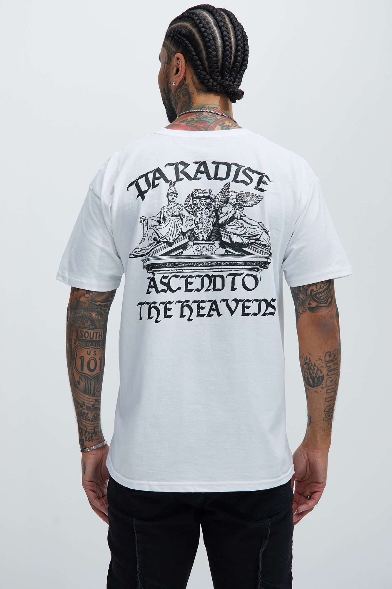 Paradise Ascend To The Heavens Short Sleeve Tee - White sold by Fashion Nova product image thumbnail 4