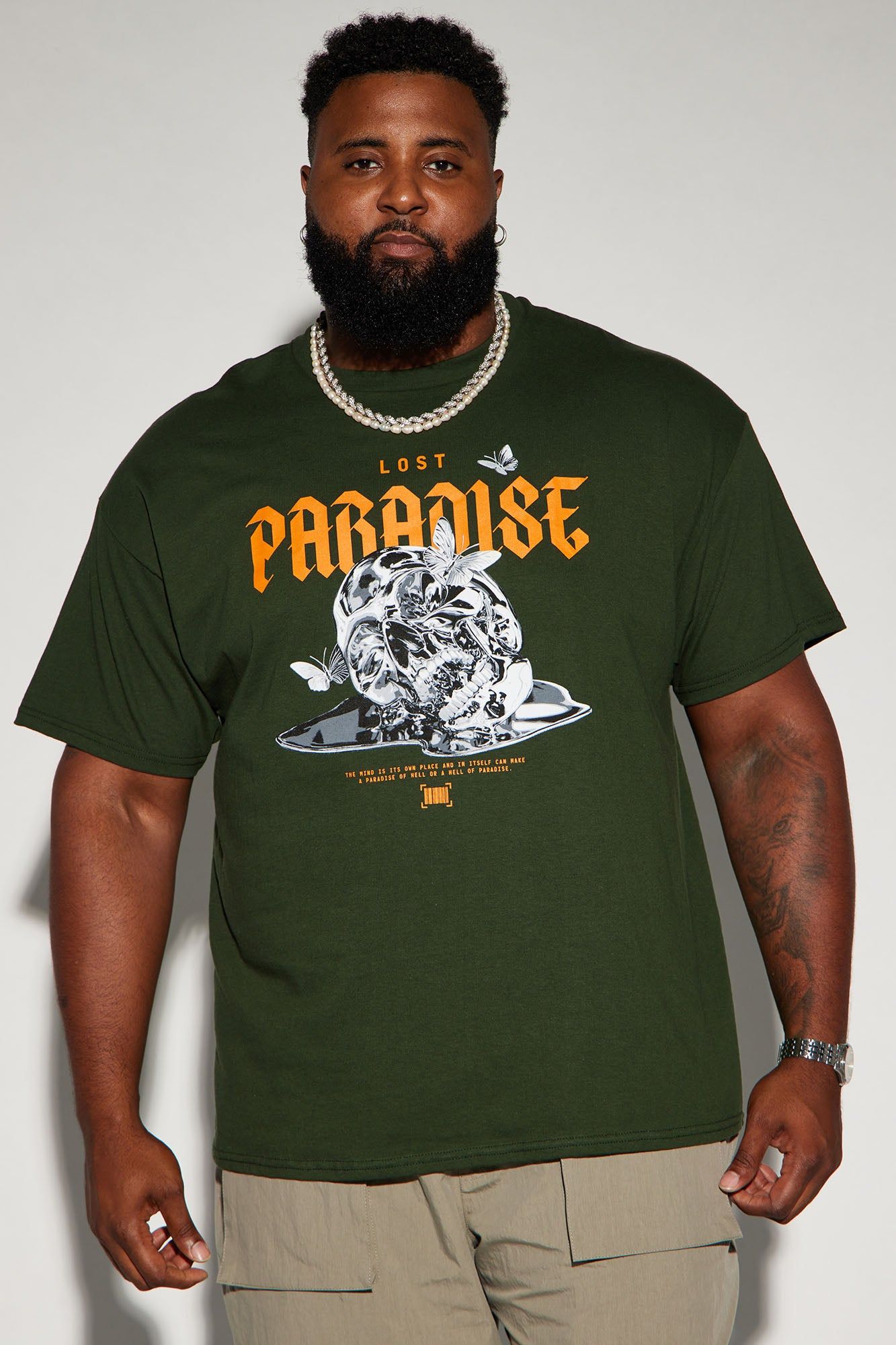 Lost Paradise Forever Short Sleeve Tee - Hunter sold by Fashion Nova product image thumbnail 2