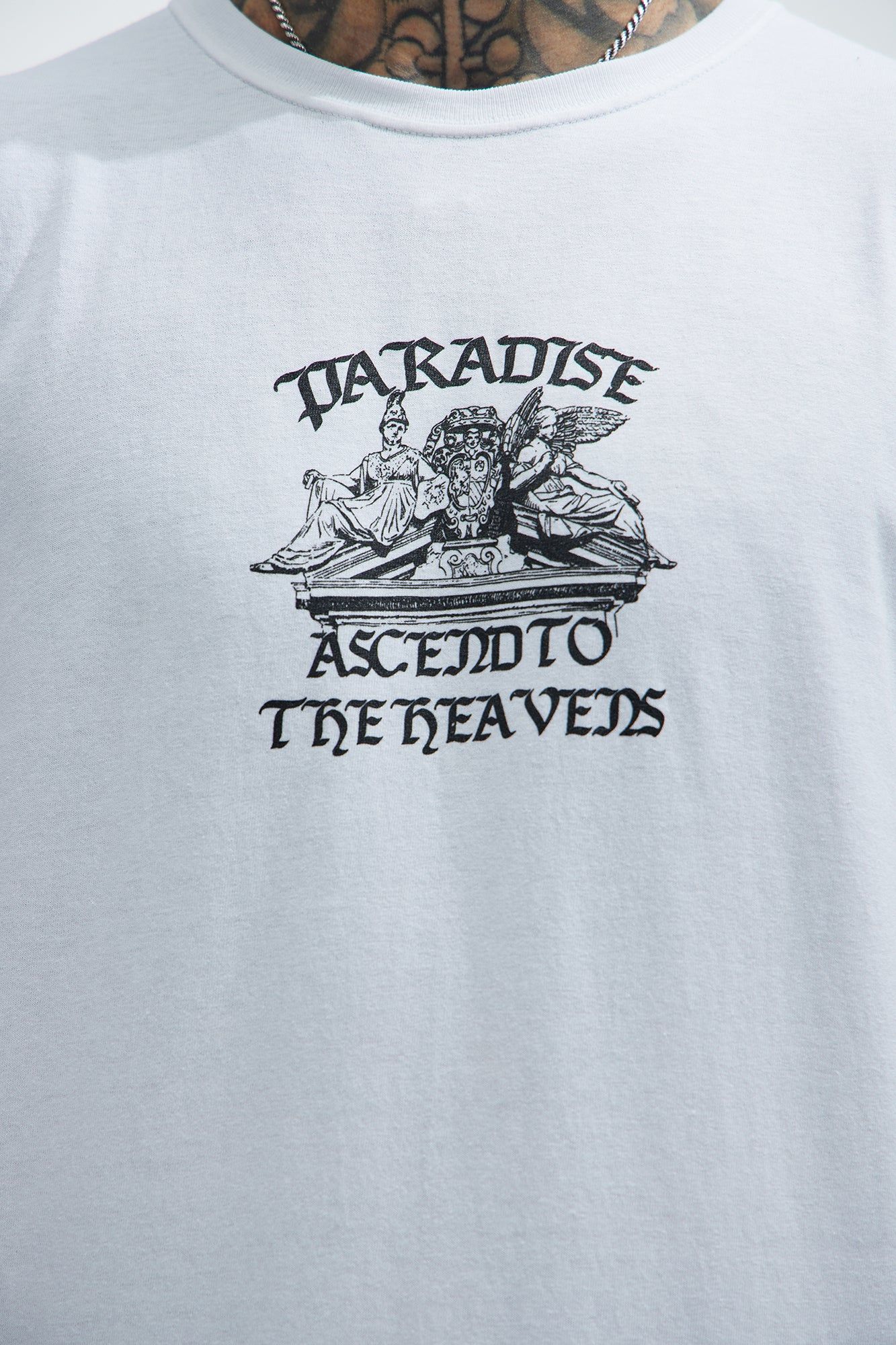 Paradise Ascend To The Heavens Short Sleeve Tee - White sold by Fashion Nova product image thumbnail 3