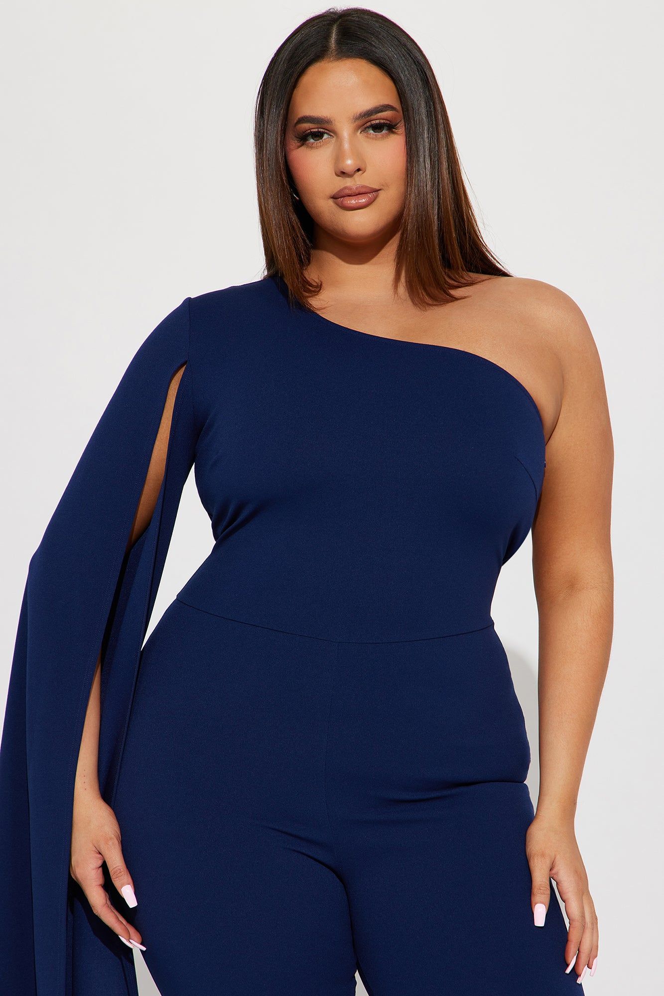 Minerva One Shoulder Jumpsuit - Navy sold by Fashion Nova product image thumbnail 5