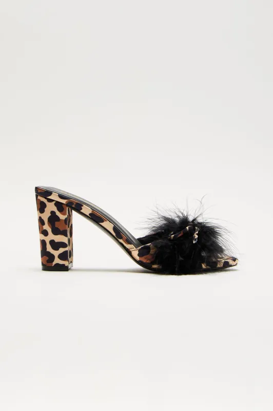 Got Somewhere To Be Mules - Leopard sold by Fashion Nova