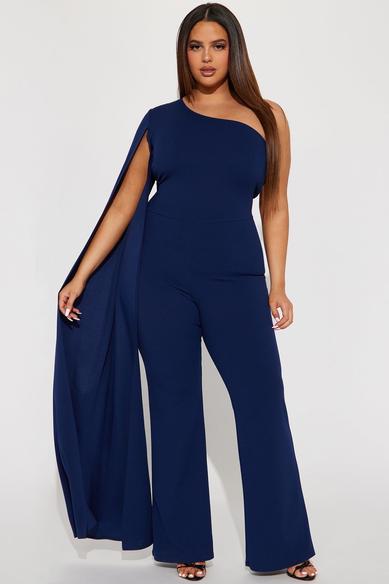 Minerva One Shoulder Jumpsuit - Navy sold by Fashion Nova product image thumbnail 4