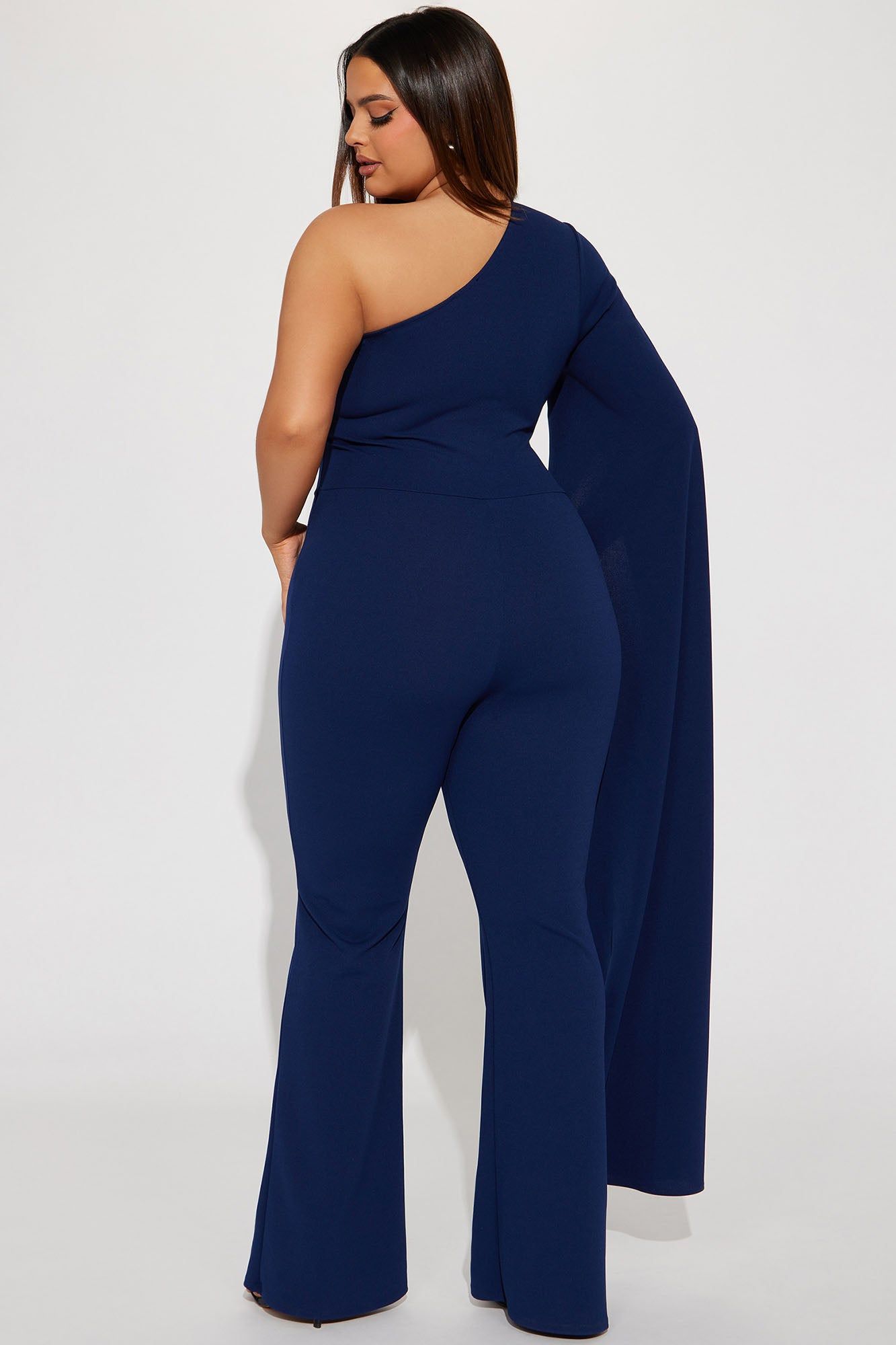 Minerva One Shoulder Jumpsuit - Navy sold by Fashion Nova product image thumbnail 6