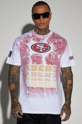 49ers Huddle Up Short Sleeve Tee - Red/combo sold by Fashion Nova