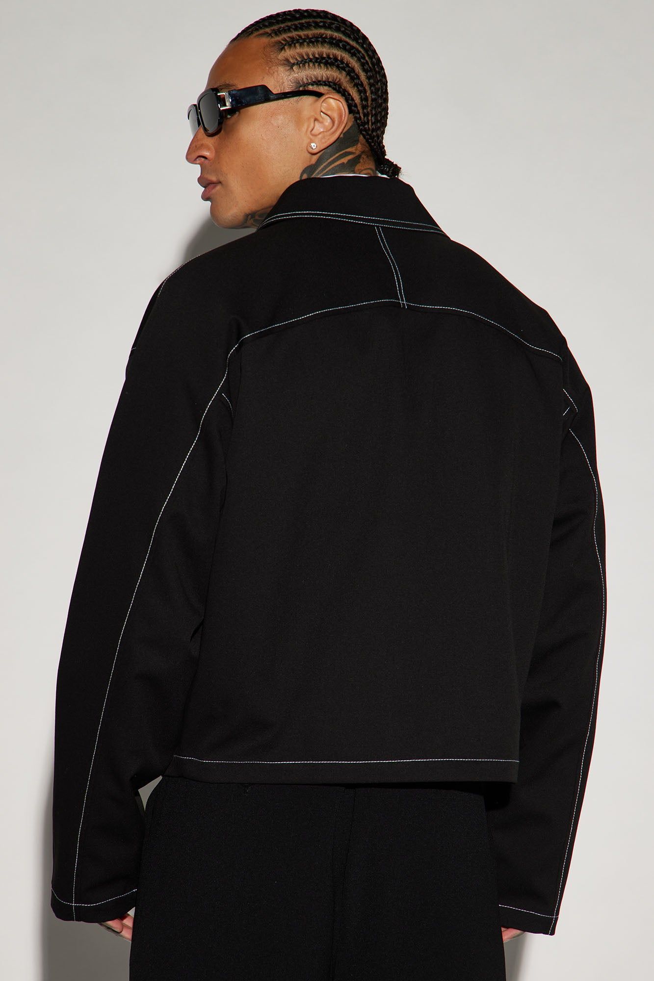 Milano Cropped Jacket - Black sold by Fashion Nova product image thumbnail 4