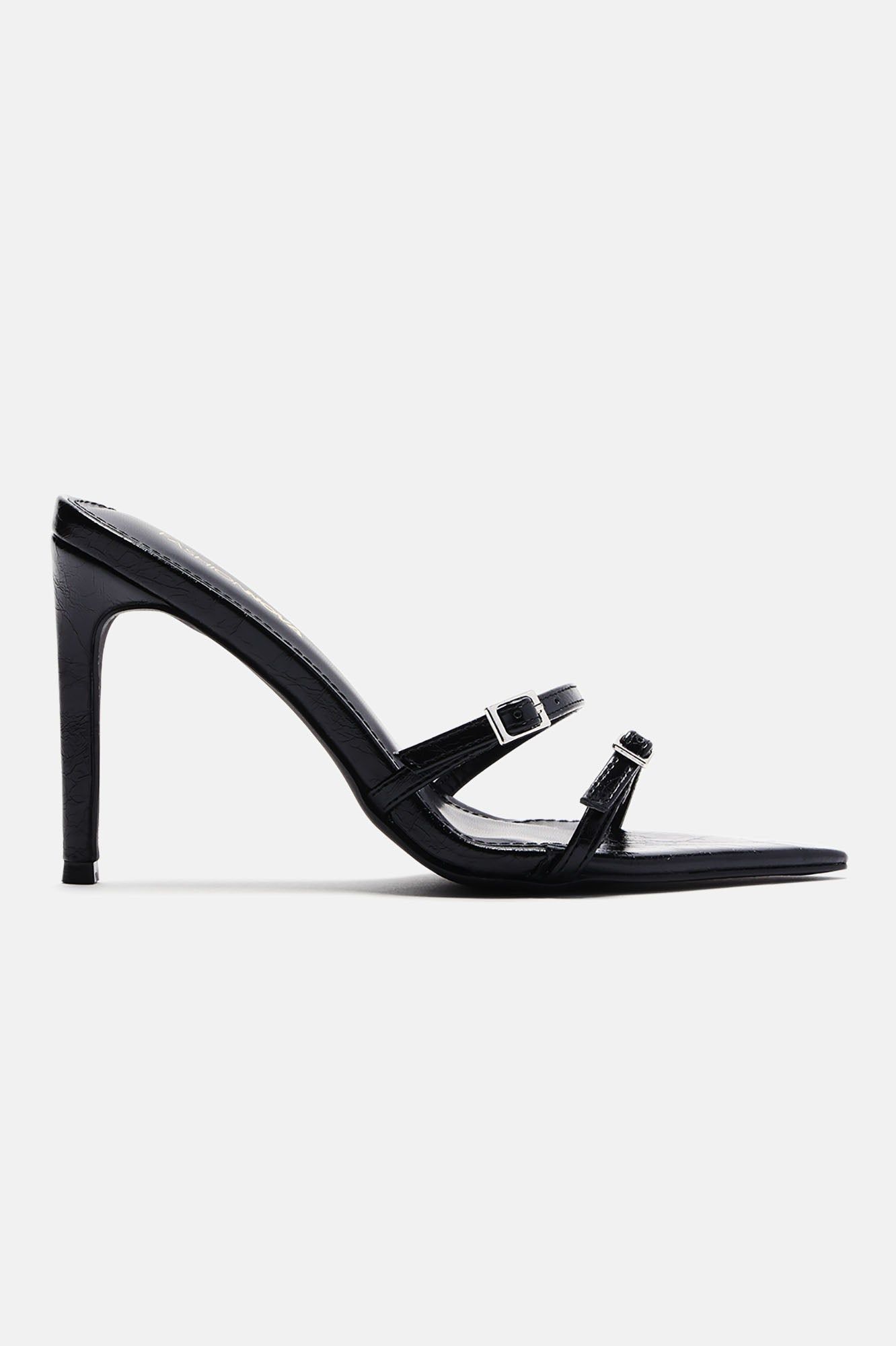 Live Fast Heeled Sandals - Black sold by Fashion Nova product image thumbnail 3