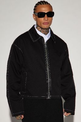 Milano Cropped Jacket - Black sold by Fashion Nova