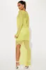 Eileen Crochet Maxi Dress - Chartreuse sold by Fashion Nova
