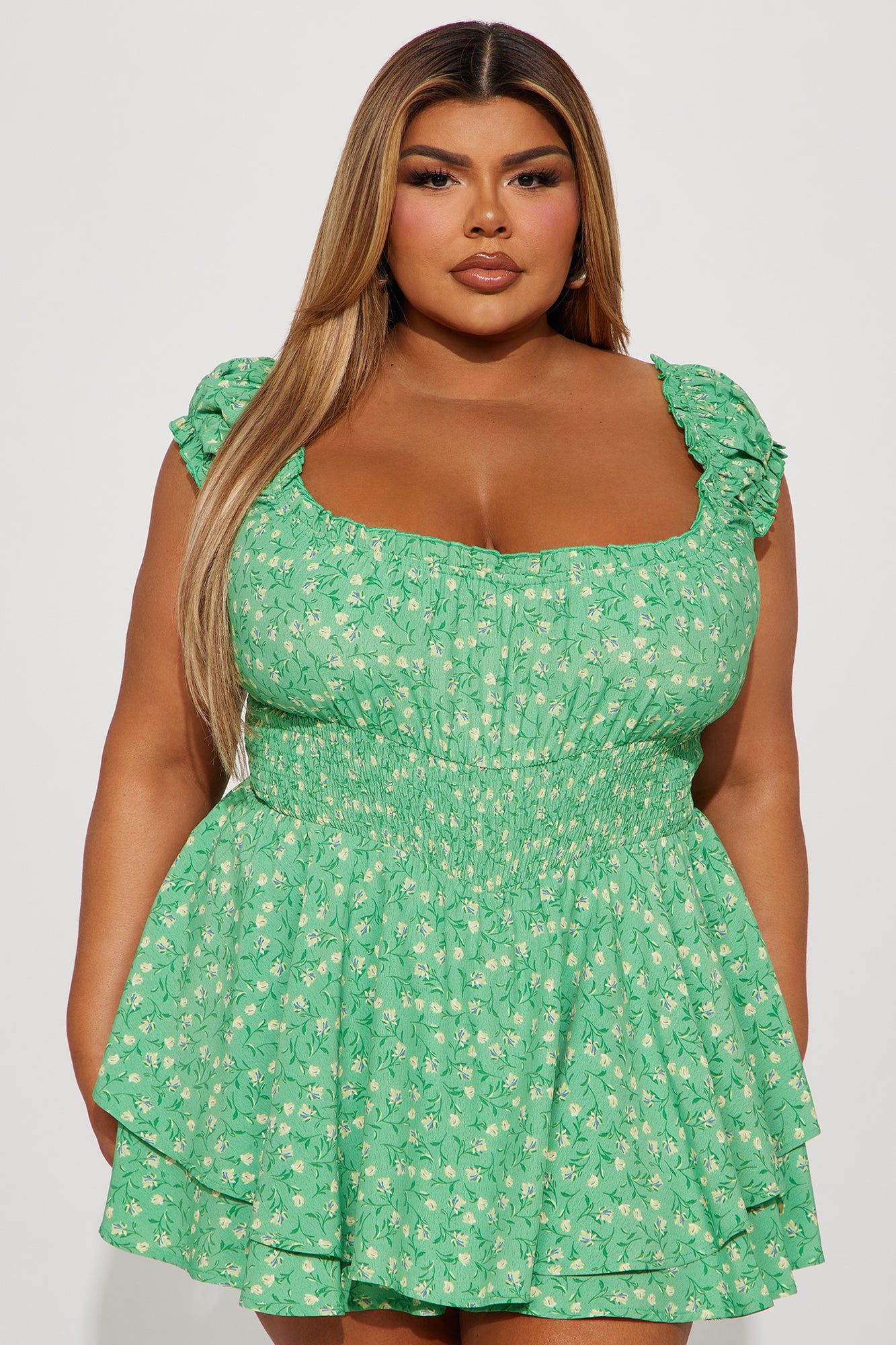 Pretty Soul Romper - Green/combo sold by Fashion Nova product image thumbnail 5