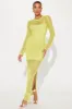 Eileen Crochet Maxi Dress - Chartreuse sold by Fashion Nova