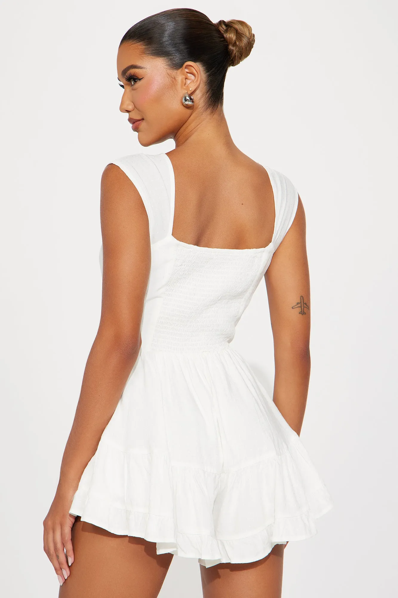 Beach Cottage Romper - Ivory sold by Fashion Nova product image thumbnail 2