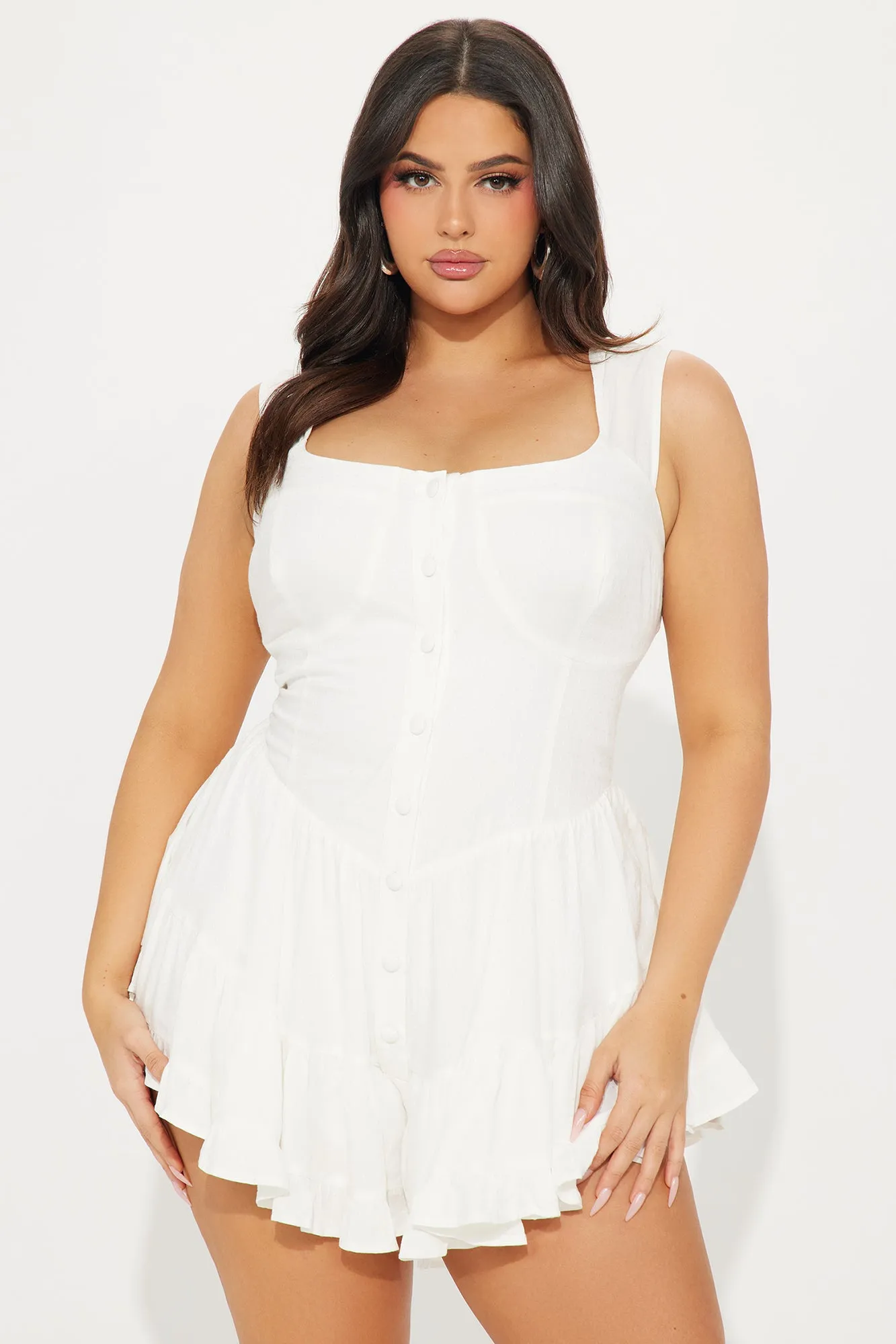 Beach Cottage Romper - Ivory sold by Fashion Nova product image thumbnail 5