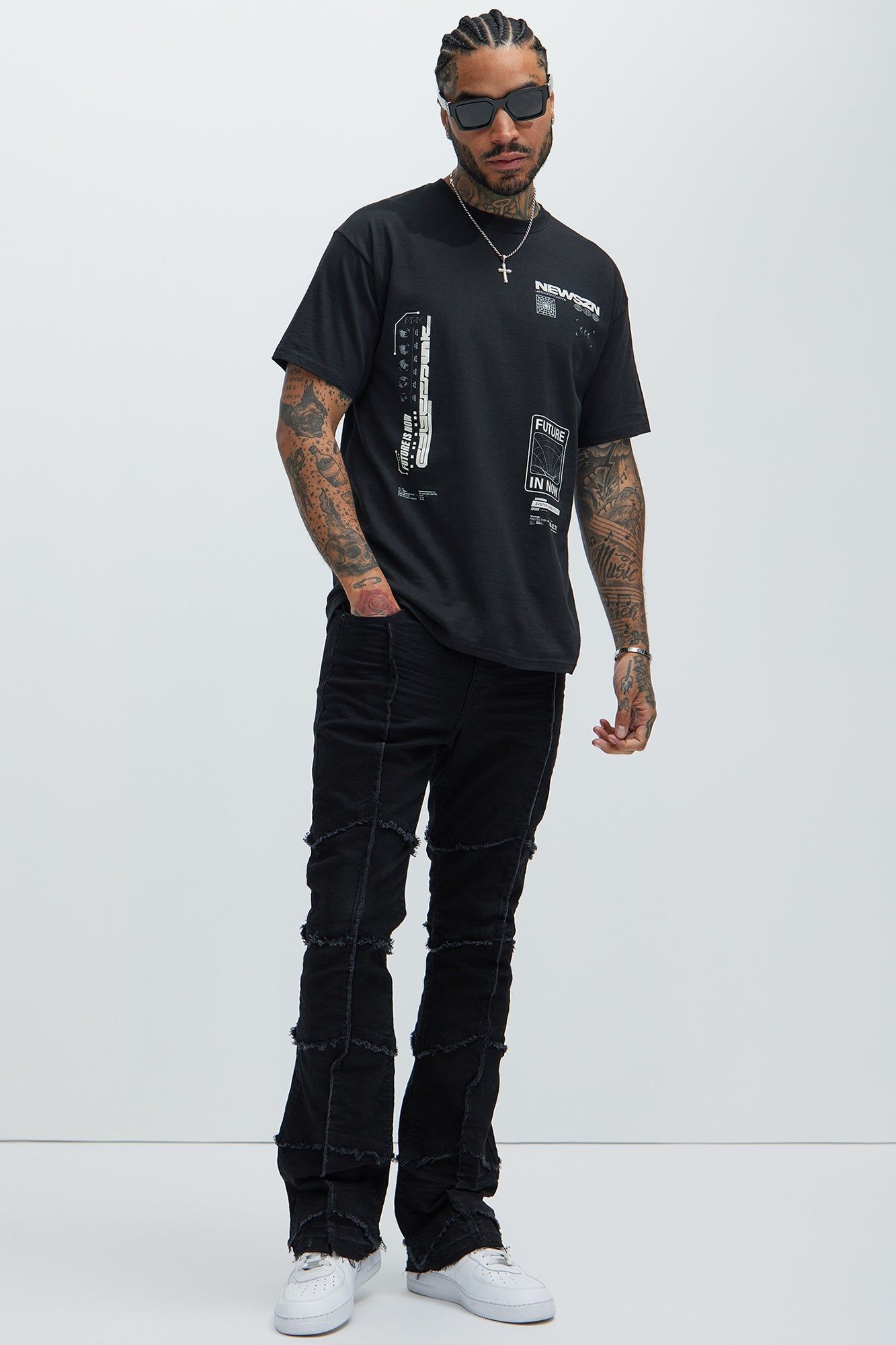 NEW SZN FUTURE IS NOW Short Sleeve Tee - Black sold by Fashion Nova product image thumbnail 2