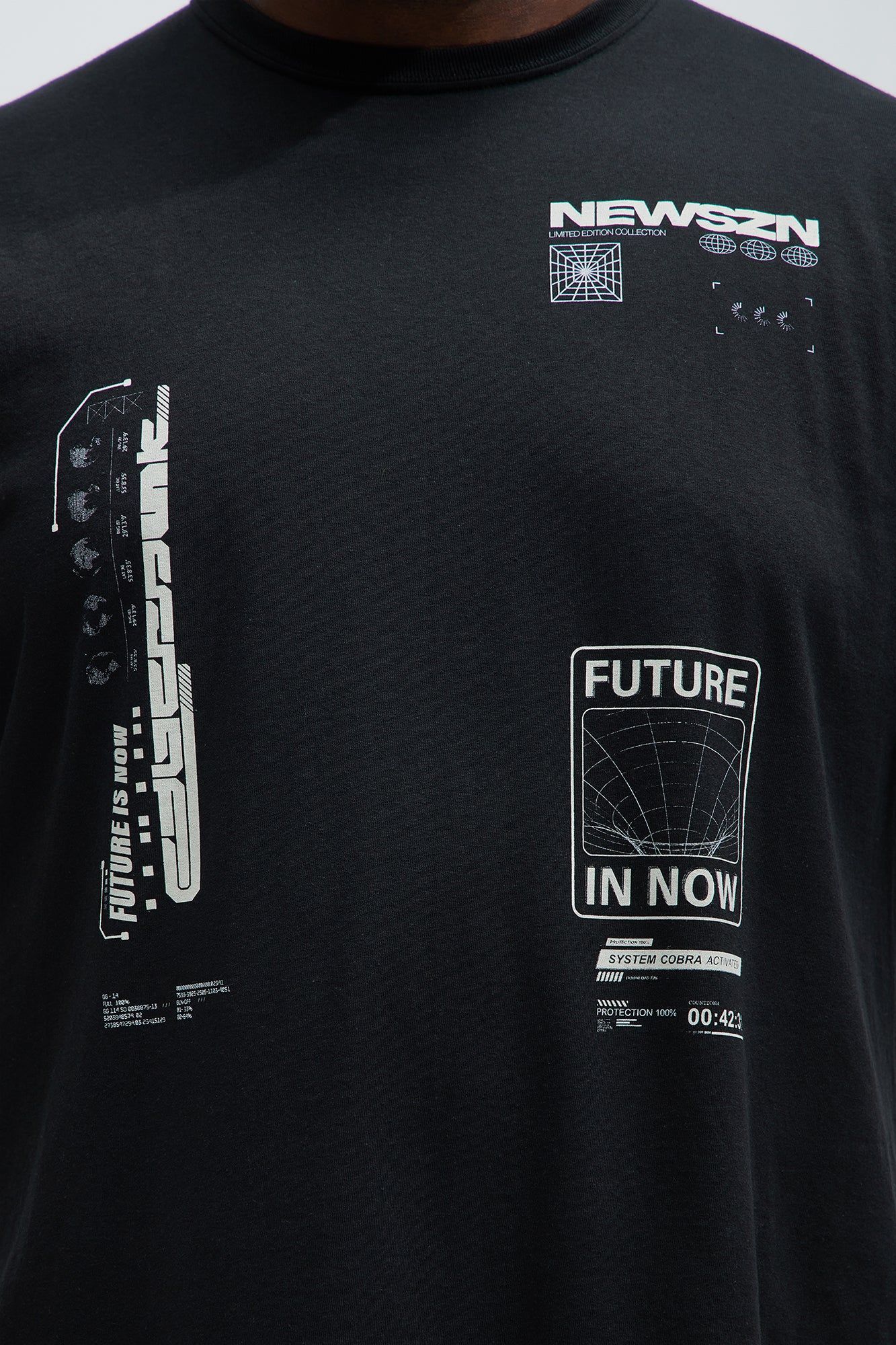 NEW SZN FUTURE IS NOW Short Sleeve Tee - Black sold by Fashion Nova product image thumbnail 5